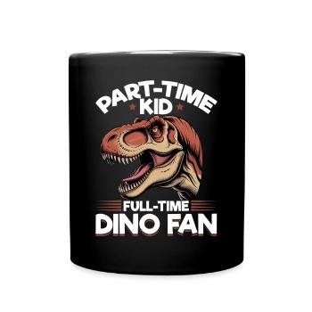 Dinosaur T-Rex kids - Full Colour Mug - black - Front