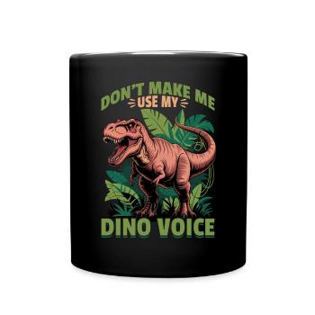 Dinosaur T-Rex kids - Full Colour Mug - black - Front