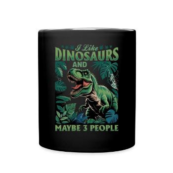 Dinosaure T-Rex enfants - Mug uni - noir - Devant