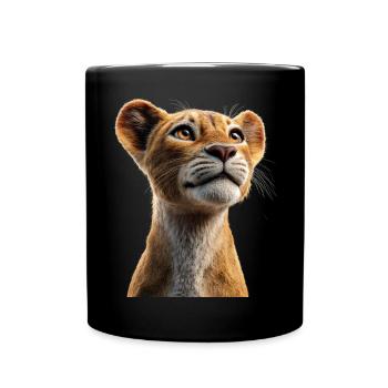 Lionne Lionne Maman Lionne Lionnes Maman Lions sauvages - Mug uni - noir - Devant