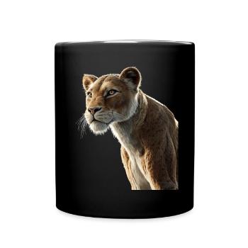 Lionne Lionne Maman Lionne Lionnes Maman Lions sauvages - Mug uni - noir - Devant