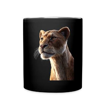Lionne Lionne Maman Lionne Lionnes Maman Lions sauvages - Mug uni - noir - Devant