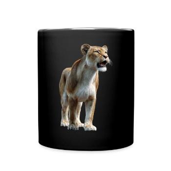 Lionne Lionne Maman Lionne Lionnes Maman Lions sauvages - Mug uni - noir - Devant