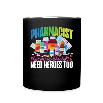 Pharmacy Tech Technician - Tasse einfarbig - Schwarz - Vorne