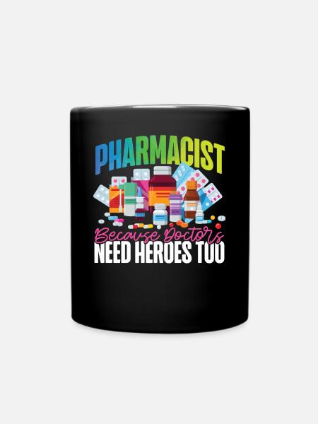 Pharmacy Tech Technician - Tasse einfarbig - Schwarz