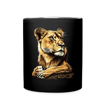 Lioness Lioness Mom Lioness Lionesses Mom Wild Lions - Full Colour Mug - black - Front