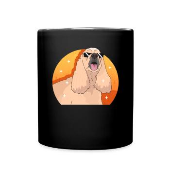 Cocker américain Spaniel chien cadeau - Mug uni - noir - Devant