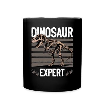 Dinosaur T-Rex kids - Full Colour Mug - black - Front