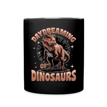 Dinosaur T-Rex kids - Full Colour Mug - black - Front