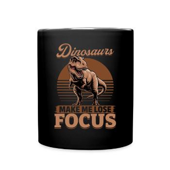 Dinosaur T-Rex kids - Tasse einfarbig - Schwarz - Vorne