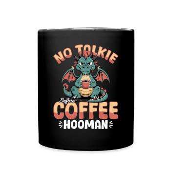 Dragon Coffee Mythical Creatures - Full Colour Mug - black - Front