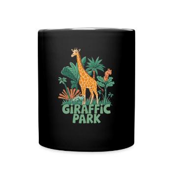 Giraffic Park Safari Adventure - Full Colour Mug - black - Front