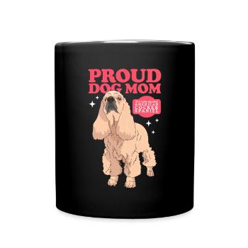 Cocker américain Spaniel Maman Cadeau - Mug uni - noir - Devant