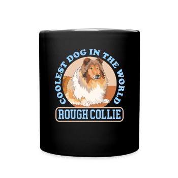 Collie Longhair Collie Rough Collies Gift - Full Colour Mug - black - Front