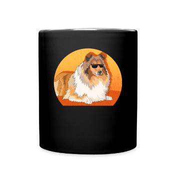 Collie Longhair Collie Rough Collies Gifts - Full Colour Mug - black - Front