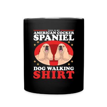 American Cocker Spaniel Owner Gift - Full Colour Mug - black - Front