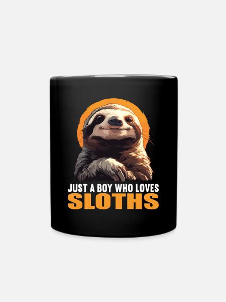 Faultiere Faultier - Tasse einfarbig - Schwarz