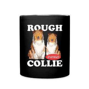 Collie Longhair Collies Rough Collies Gift - Full Colour Mug - black - Front