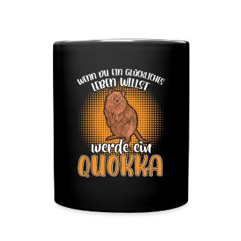 Become a Quokka Short-tailed Kangaroo - Full Colour Mug - black - Front