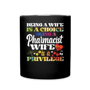 Pharmacy Tech Technician - Full Colour Mug - black - Front