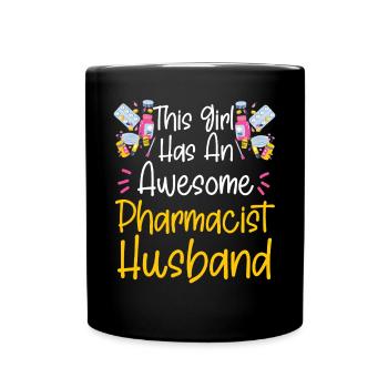 Pharmacy Tech Technician - Full Colour Mug - black - Front