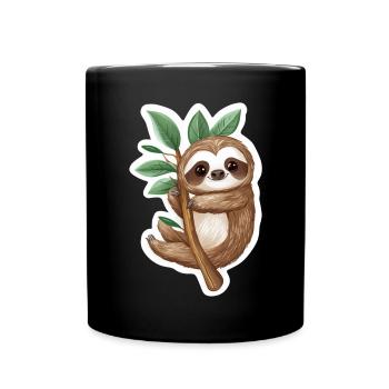 Paresse - Mug uni - noir - Devant