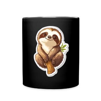 Paresse - Mug uni - noir - Devant