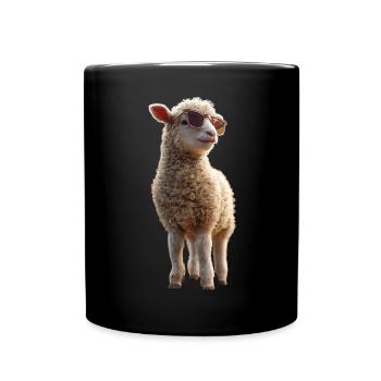 Mouton Agneau Mouton Mouton domestique Berger Mouton doux - Mug uni - noir - Devant
