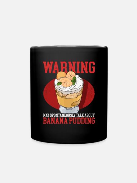 Bananenpudding Bananen Pudding Geschenk - Tasse einfarbig - Schwarz