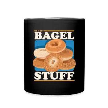 Bagel Bagel Pain Beigel Cadeau - Mug uni - noir - Devant