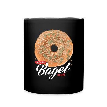 Bagel Bagel Pain Beigel Cadeaux - Mug uni - noir - Devant