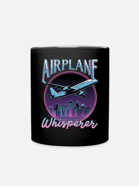 Avion Enfants Voyage Pilote Tout-petit - Mug uni - noir