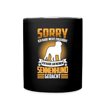 Sennenhund nicht gehört Schweizer Sennenhund - Tasse einfarbig - Schwarz - Vorne