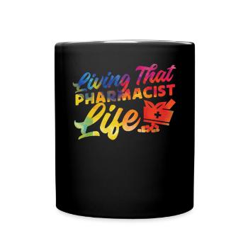 Pharmacy Tech Technician - Full Colour Mug - black - Front