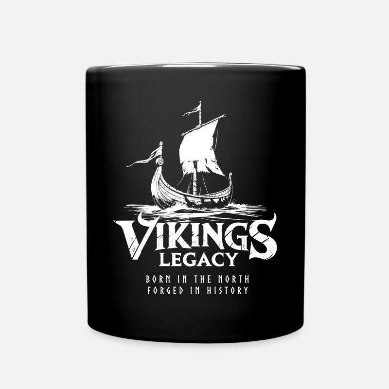 Drakkar - le drakkar viking - Mug uni - noir