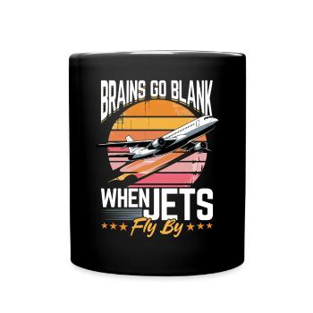 Airplane Kids Travel Pilot Toddler - Full Colour Mug - black - Front