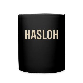 Hasloh Heimatliebe Shirt – Norddeutsch & Lokal - Tasse einfarbig - Schwarz - Vorne