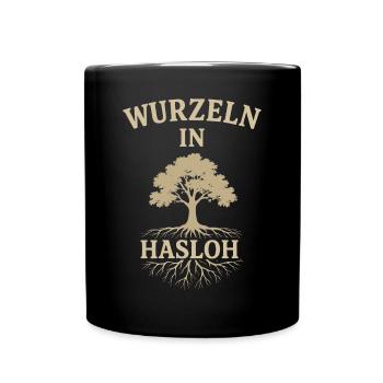 Hasloh Shirt Heimat Norddeutschland Lokal - Tasse einfarbig - Schwarz - Vorne