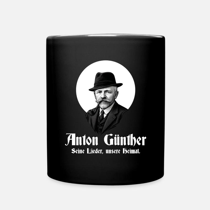 Anton Guenther seine lieder - Tasse einfarbig - Schwarz