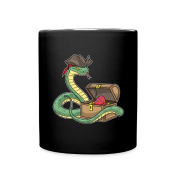 Snake Easter Pirate - Full Colour Mug - black - Front