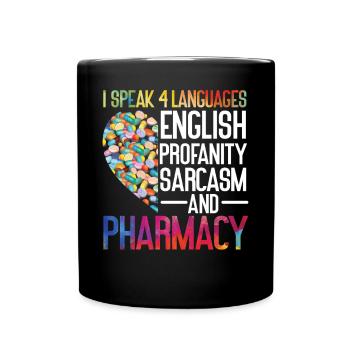 Pharmacy Tech Technician - Tasse einfarbig - Schwarz - Vorne