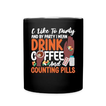 Technicien en pharmacie - Mug uni - noir - Devant