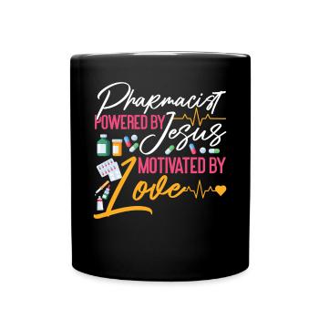 Technicien en pharmacie - Mug uni - noir - Devant