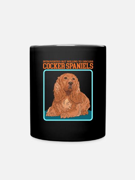 Cocker Spaniel Cockerspaniel Geschenke - Tasse einfarbig - Schwarz