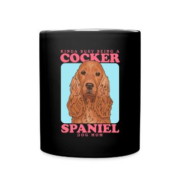 Cocker Spaniel Maman Cocker Spaniel Cadeau - Mug uni - noir - Devant