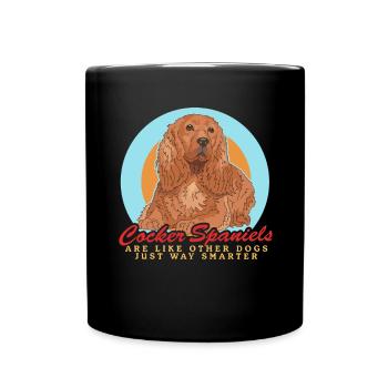Cocker Spaniel Chien Cocker Spaniel Cadeau - Mug uni - noir - Devant