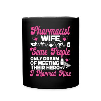 Pharmacy Tech Technician - Full Colour Mug - black - Front