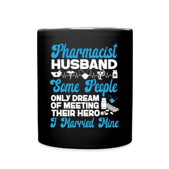 Pharmacy Tech Technician - Full Colour Mug - black - Front
