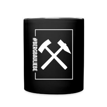 Bergbauliebe - Tasse einfarbig - Schwarz - Vorne
