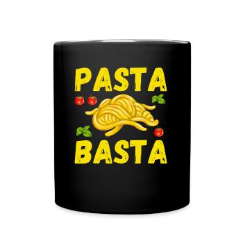 PASTA BASTA pates spaghetti - Mug uni - noir - Devant